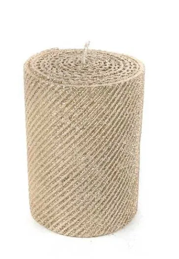 4" Shimmer Pillar Candle