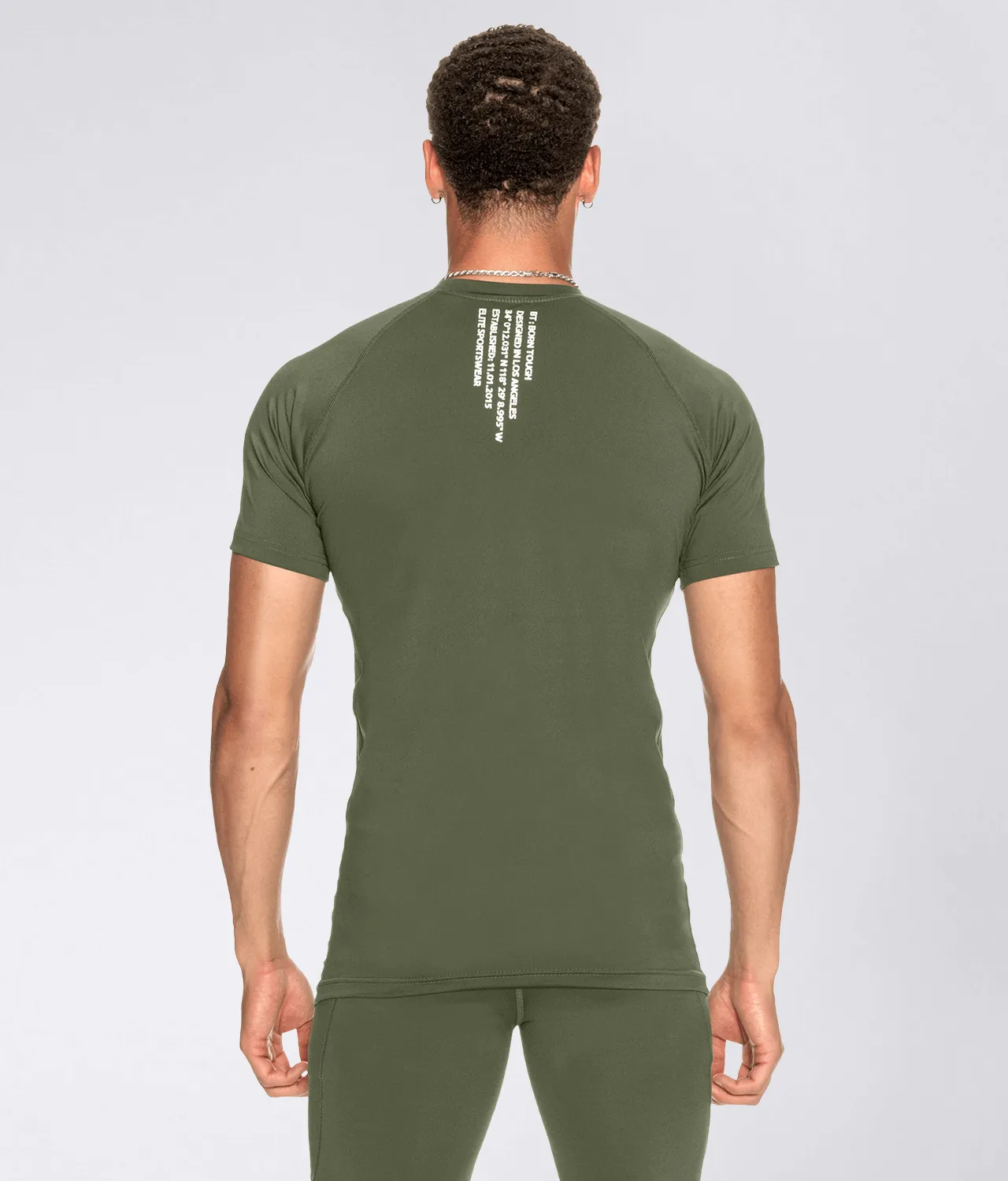 9700 . Compression Regular-Fit Shirt - Military Green