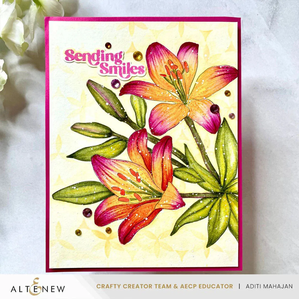 Altenew Floral Melody Builder Stencil