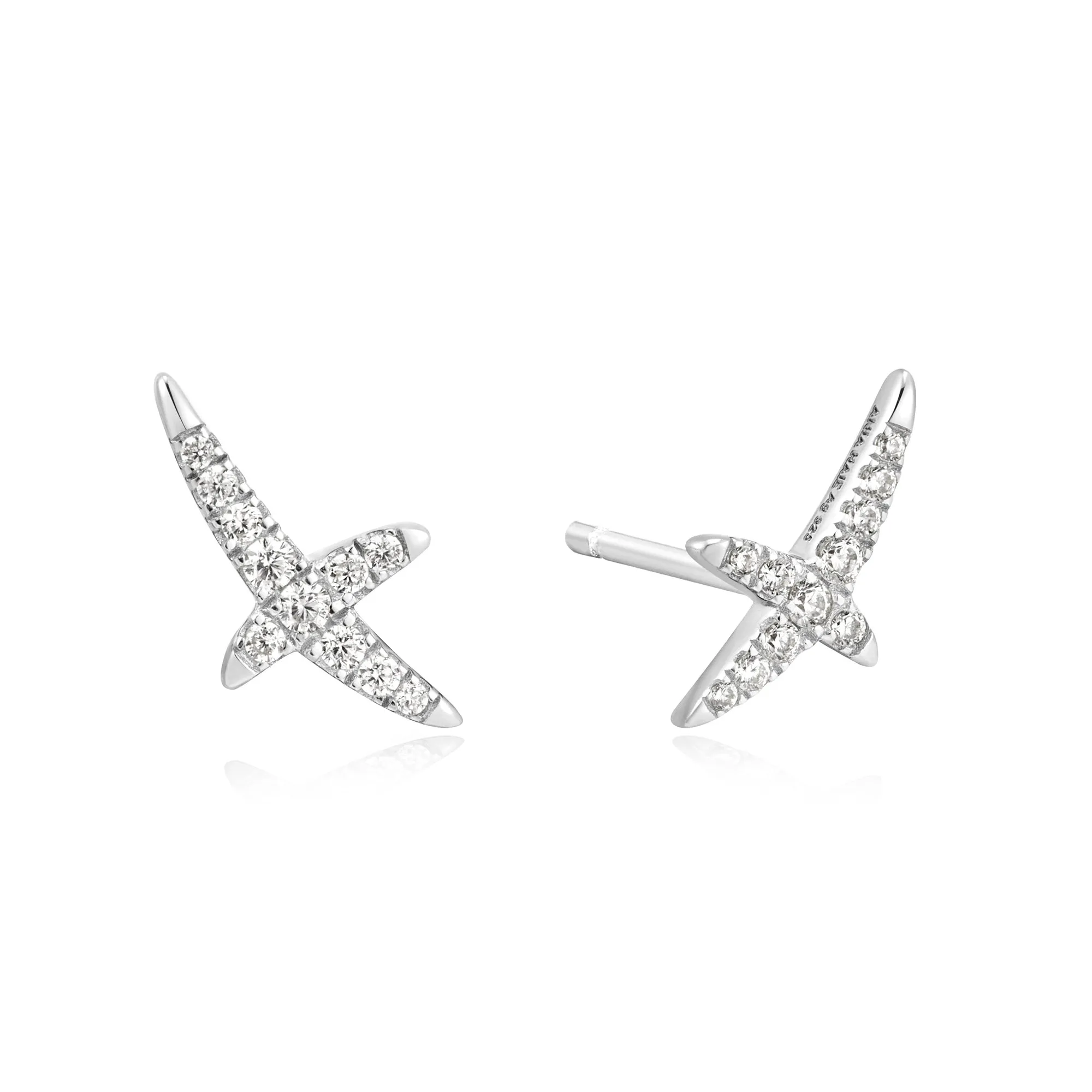 Ania Haie Silver Kiss Pavé Studs E057-02H