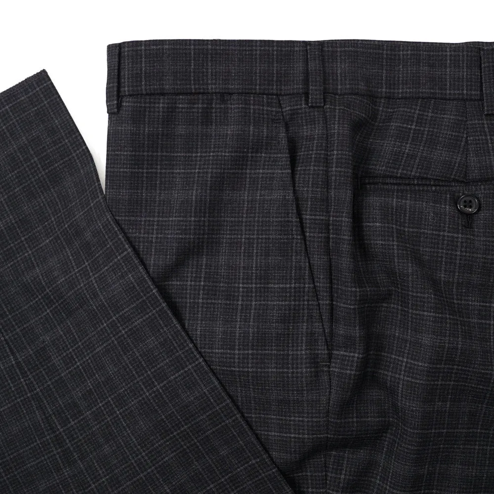 Belvest Charcoal Check Wool Suit