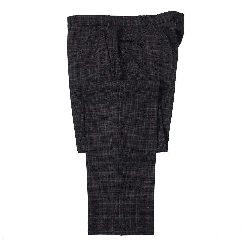 Belvest Charcoal Check Wool Suit