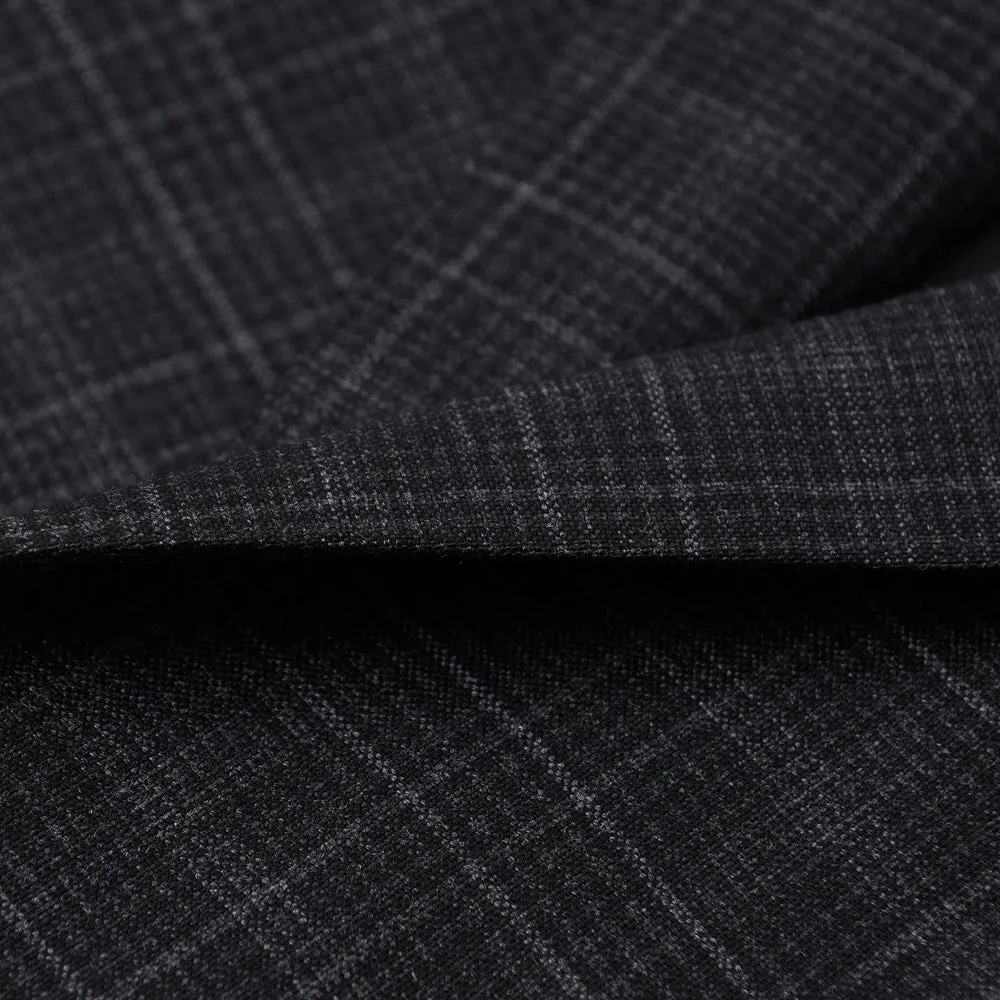 Belvest Charcoal Check Wool Suit