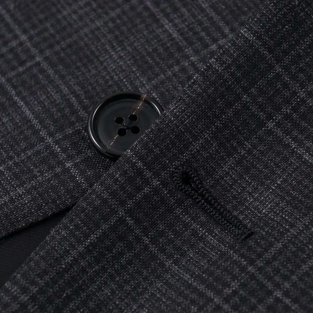 Belvest Charcoal Check Wool Suit