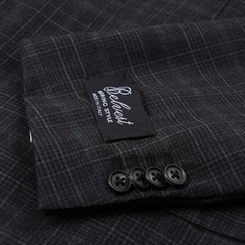 Belvest Charcoal Check Wool Suit