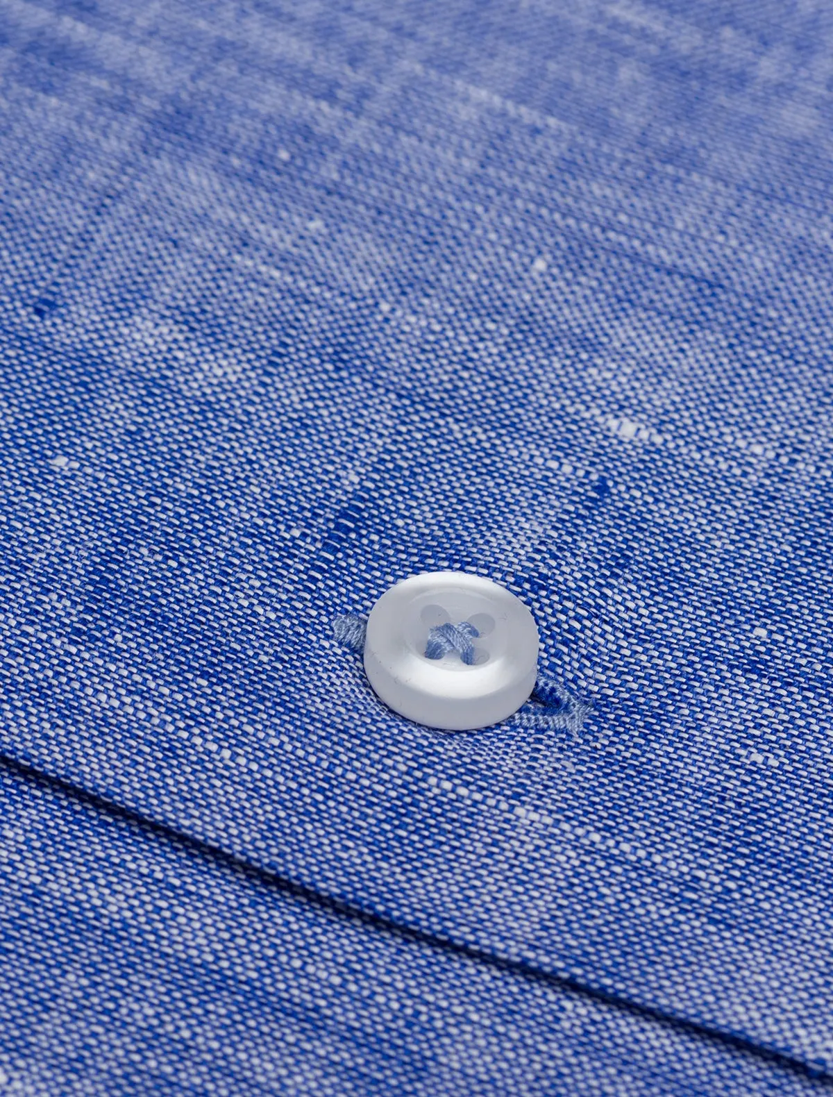 BLUE TEXTURE LINEN SHIRT