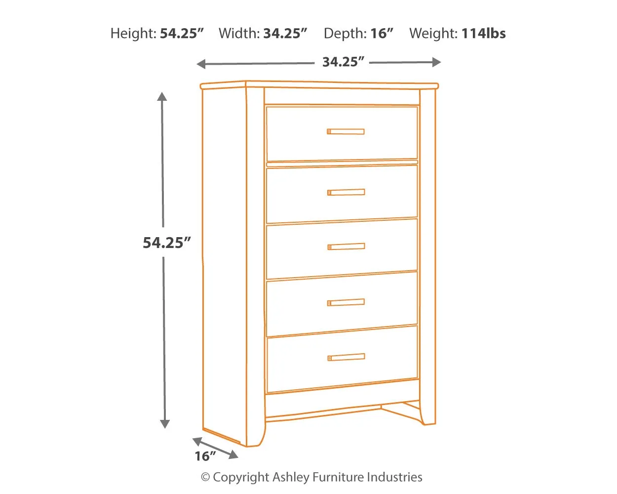 Brinxton Full Panel Headboard Bed with Mirrored Dresser, Chest and Nightstand