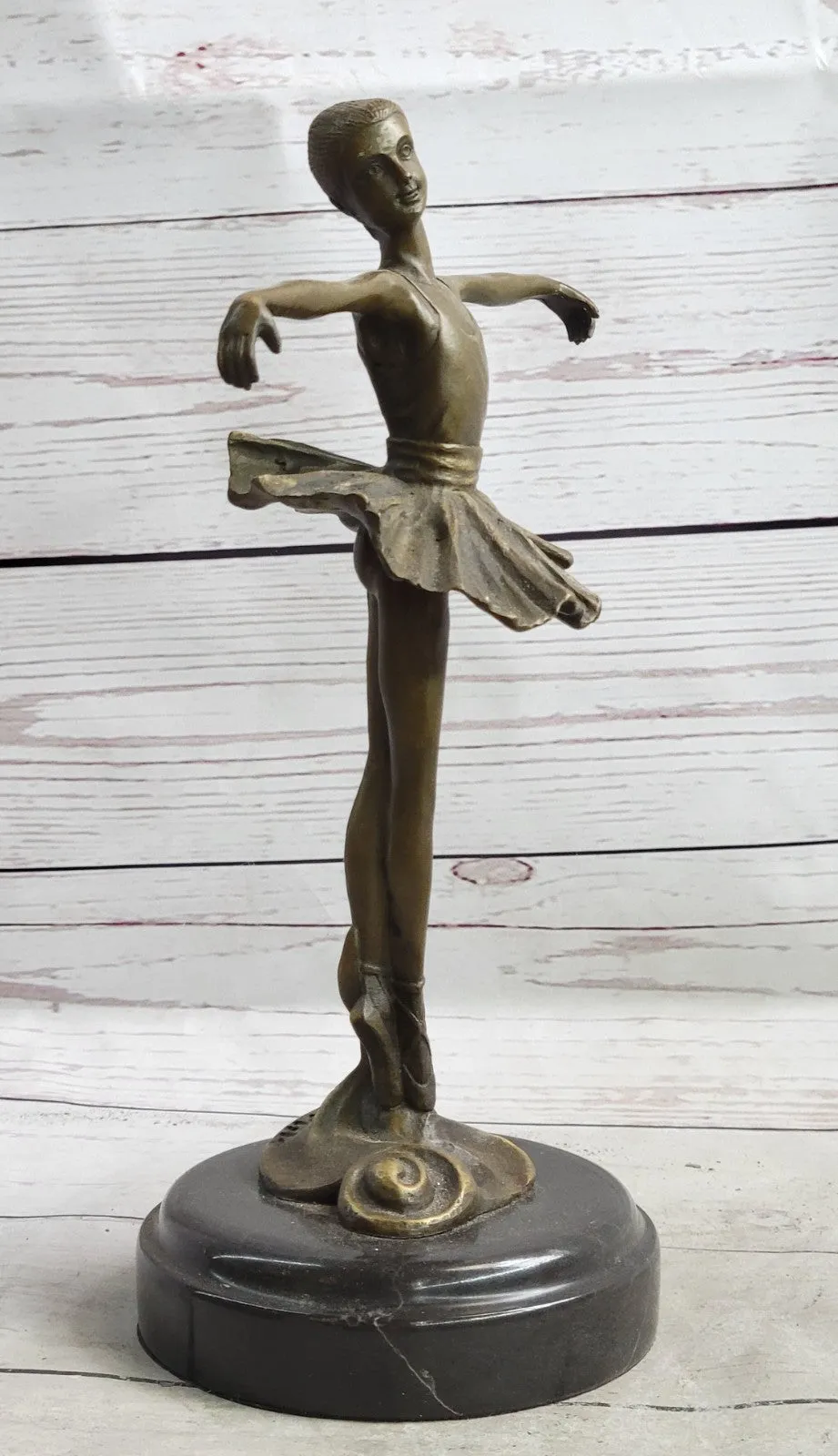 Bronze Statue Home Decor Original Milo Female Dancer Ballet Brown Ballerina