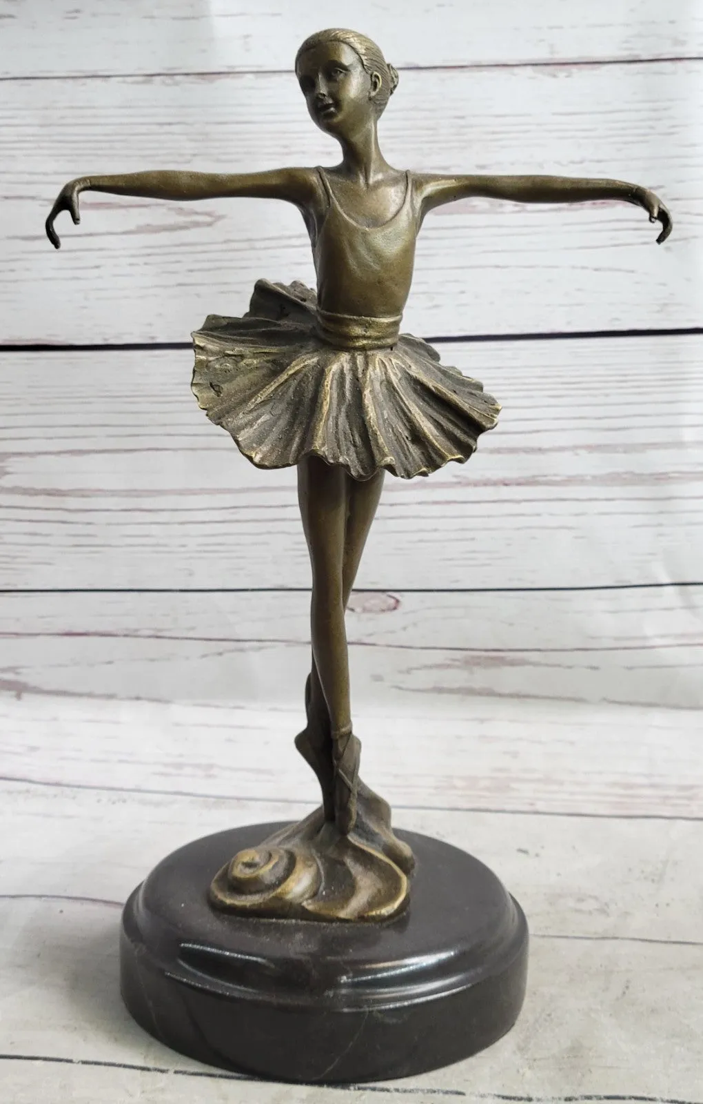 Bronze Statue Home Decor Original Milo Female Dancer Ballet Brown Ballerina