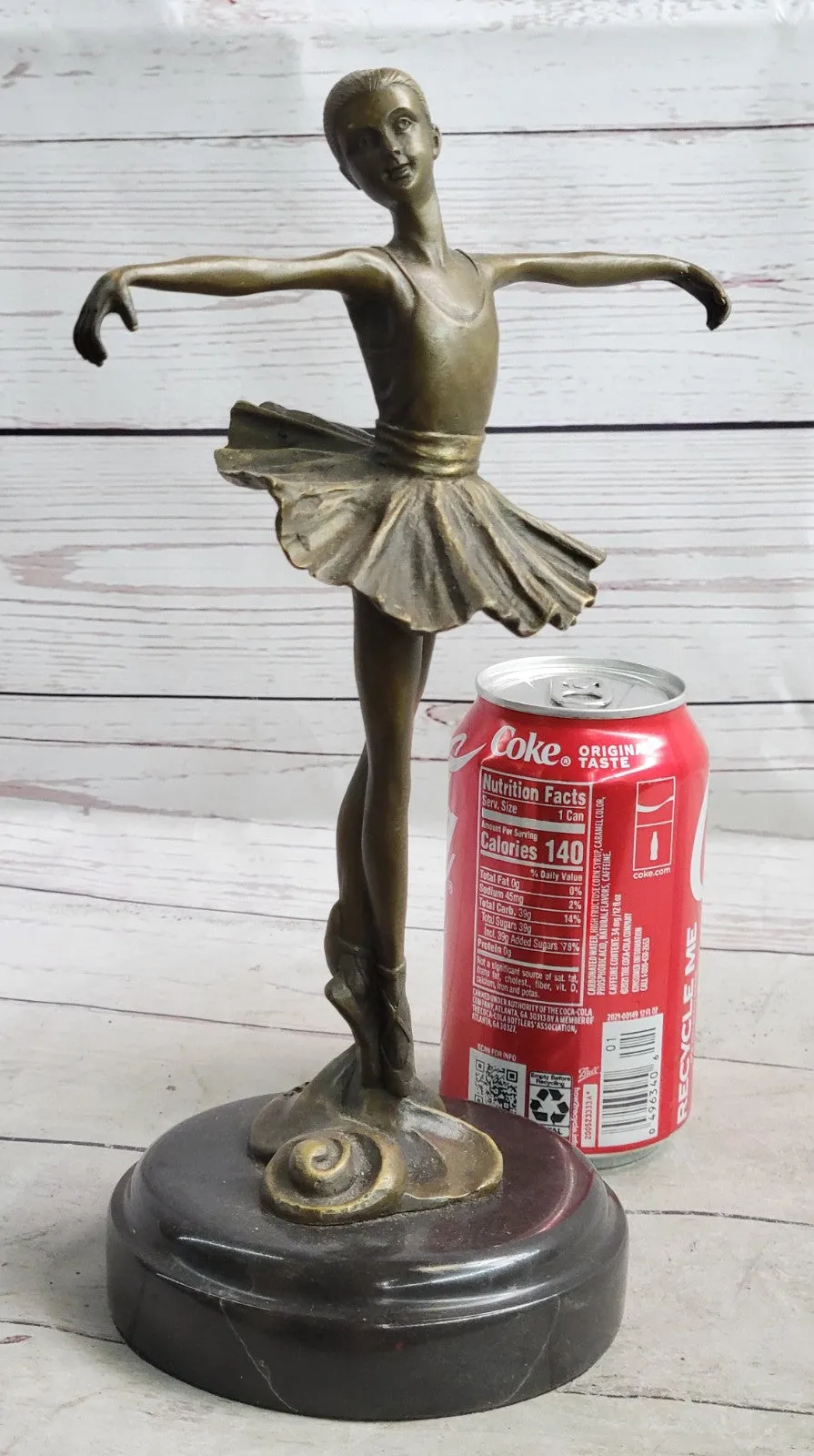 Bronze Statue Home Decor Original Milo Female Dancer Ballet Brown Ballerina