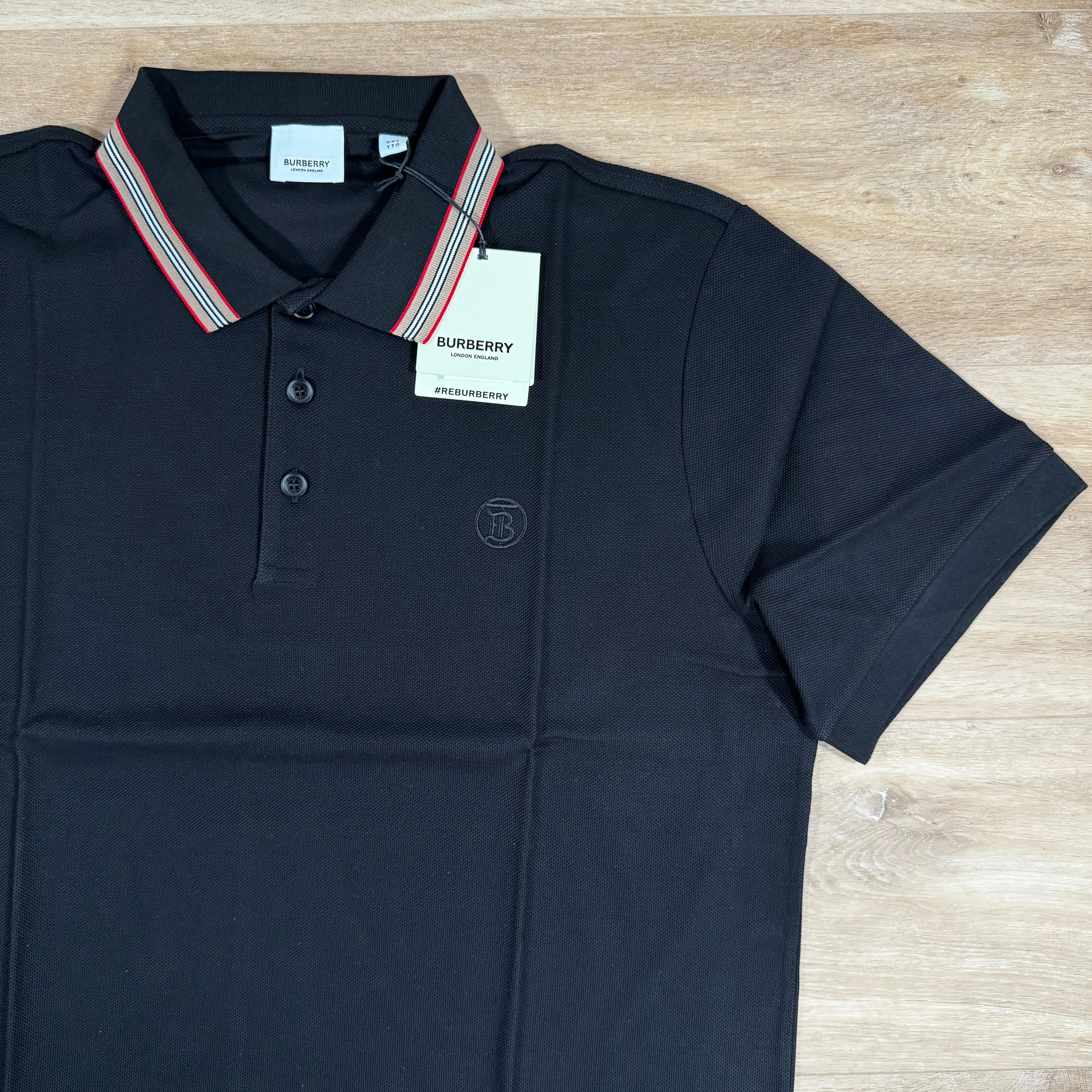 Burberry Pierson Polo Shirt in Black