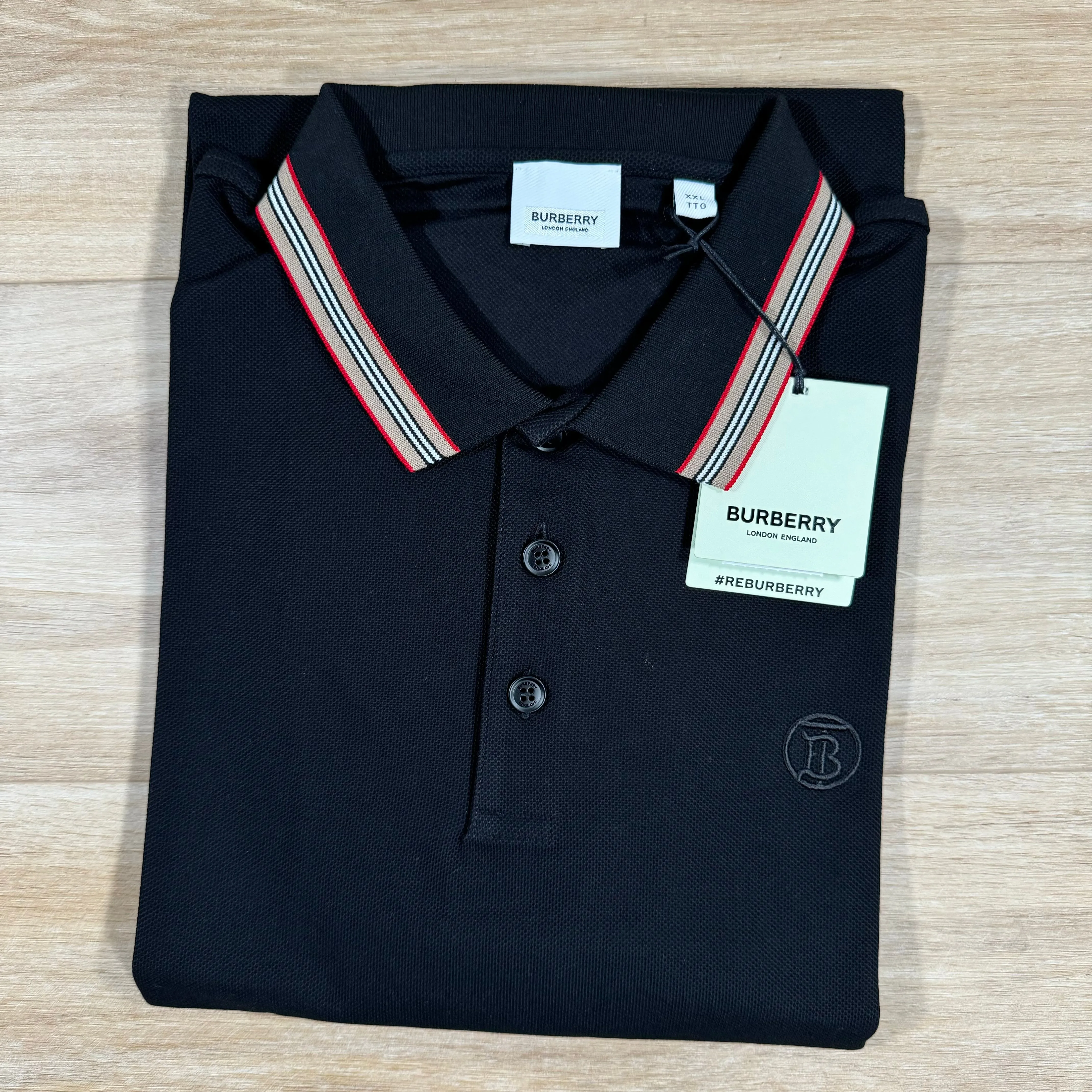 Burberry Pierson Polo Shirt in Black