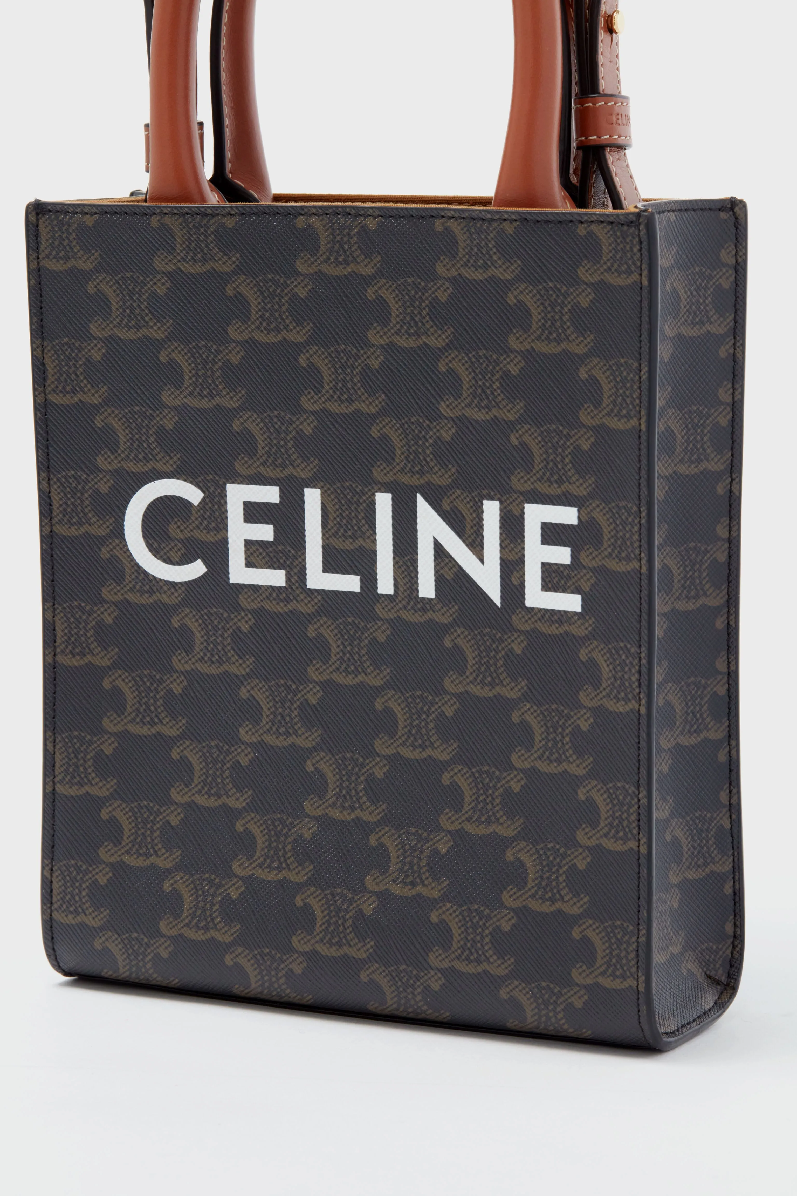 Celine Triomphe Mini Vertical Cabas Tote