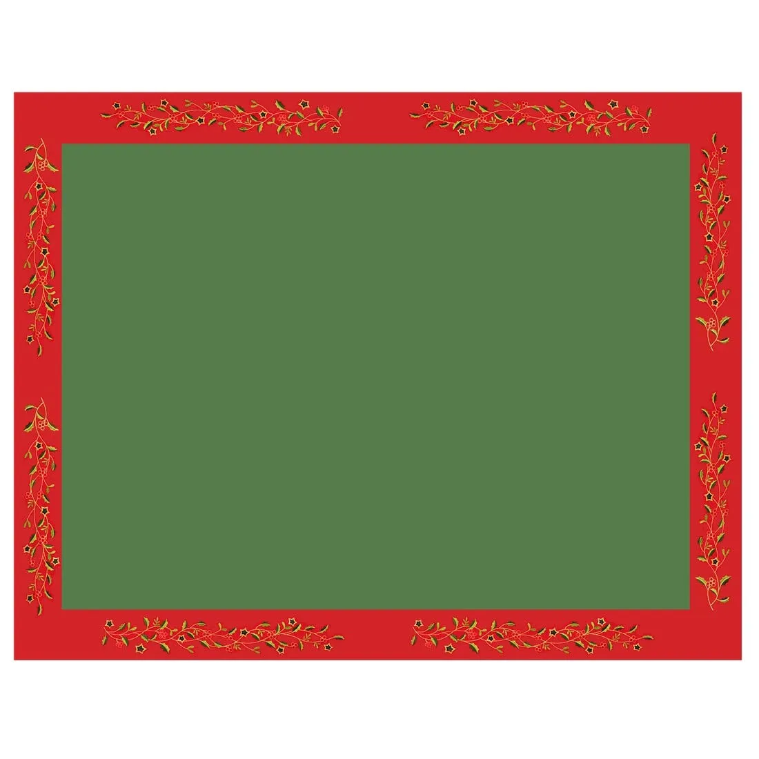 Christmas Holly Tablecloths Napkins Green Red Fabric Cover