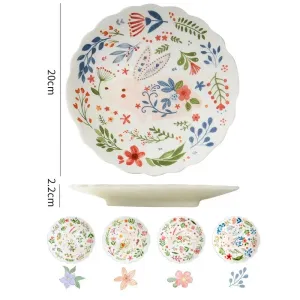 Colorful Rabbit Dinner Plate