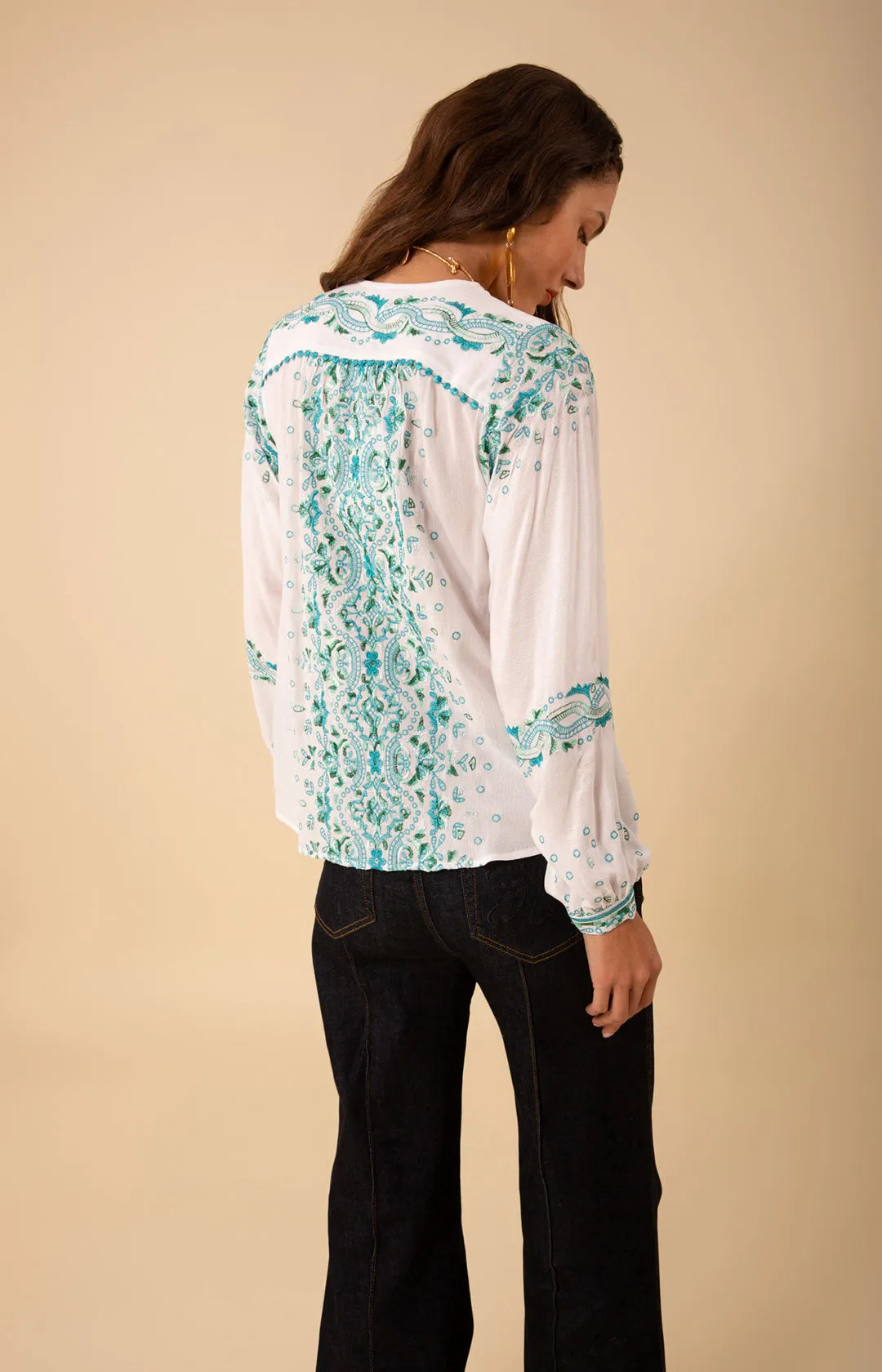 Cora Embroidered Top