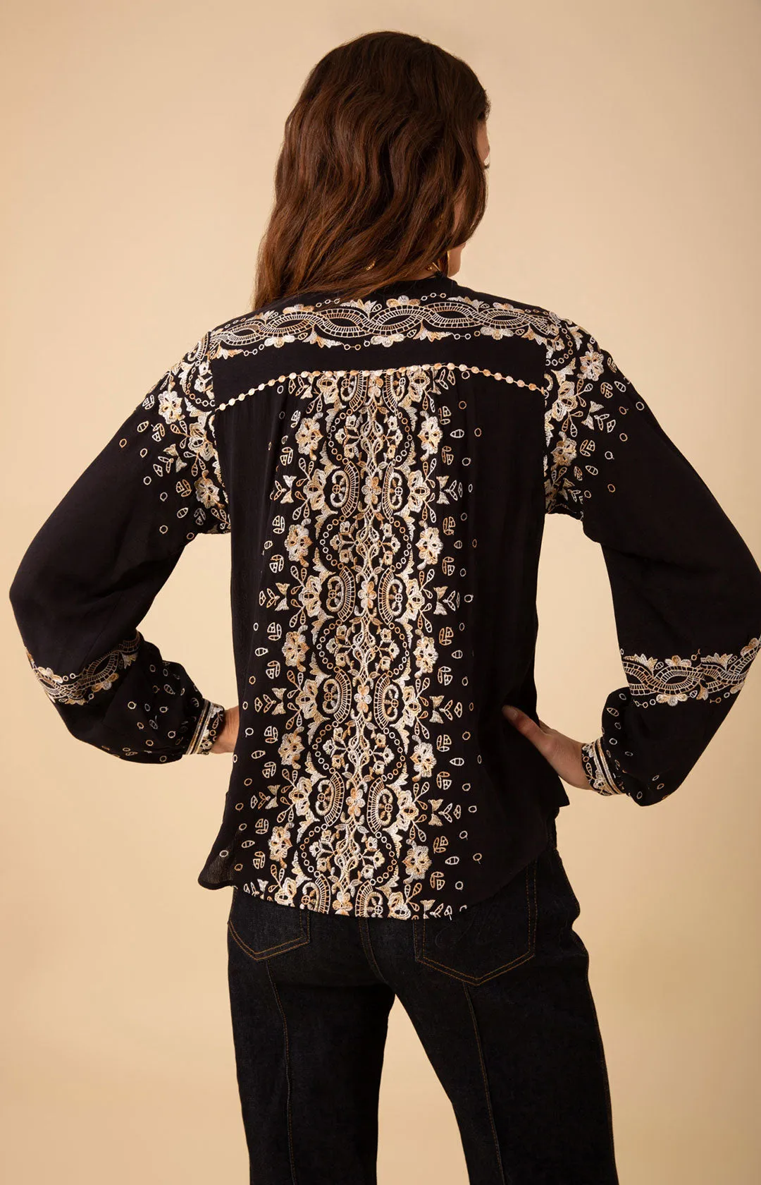 Cora Embroidered Top