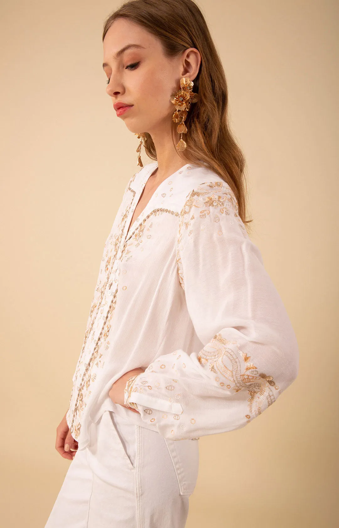 Cora Embroidered Top