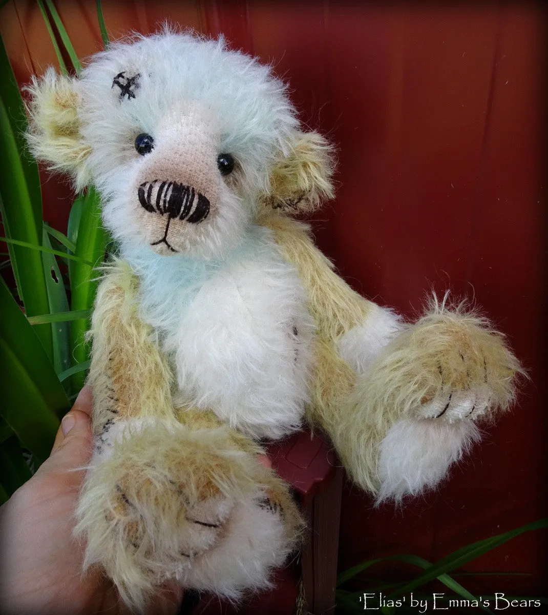 Elias - 10in well worn mohair Artist Bear by Emmas Bears