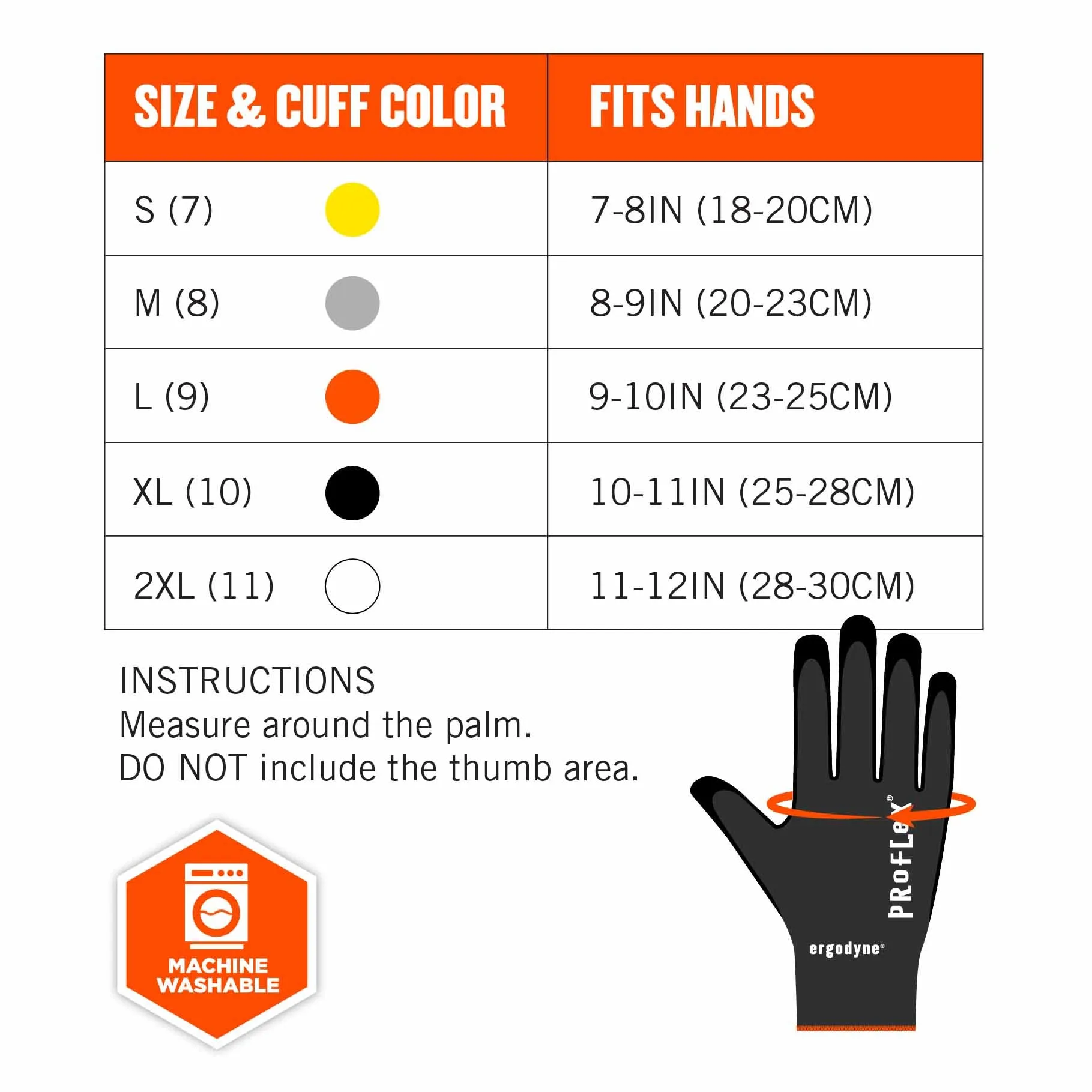 Ergodyne 17954 7001 L Black Nitrile-Coated Gloves - DSX