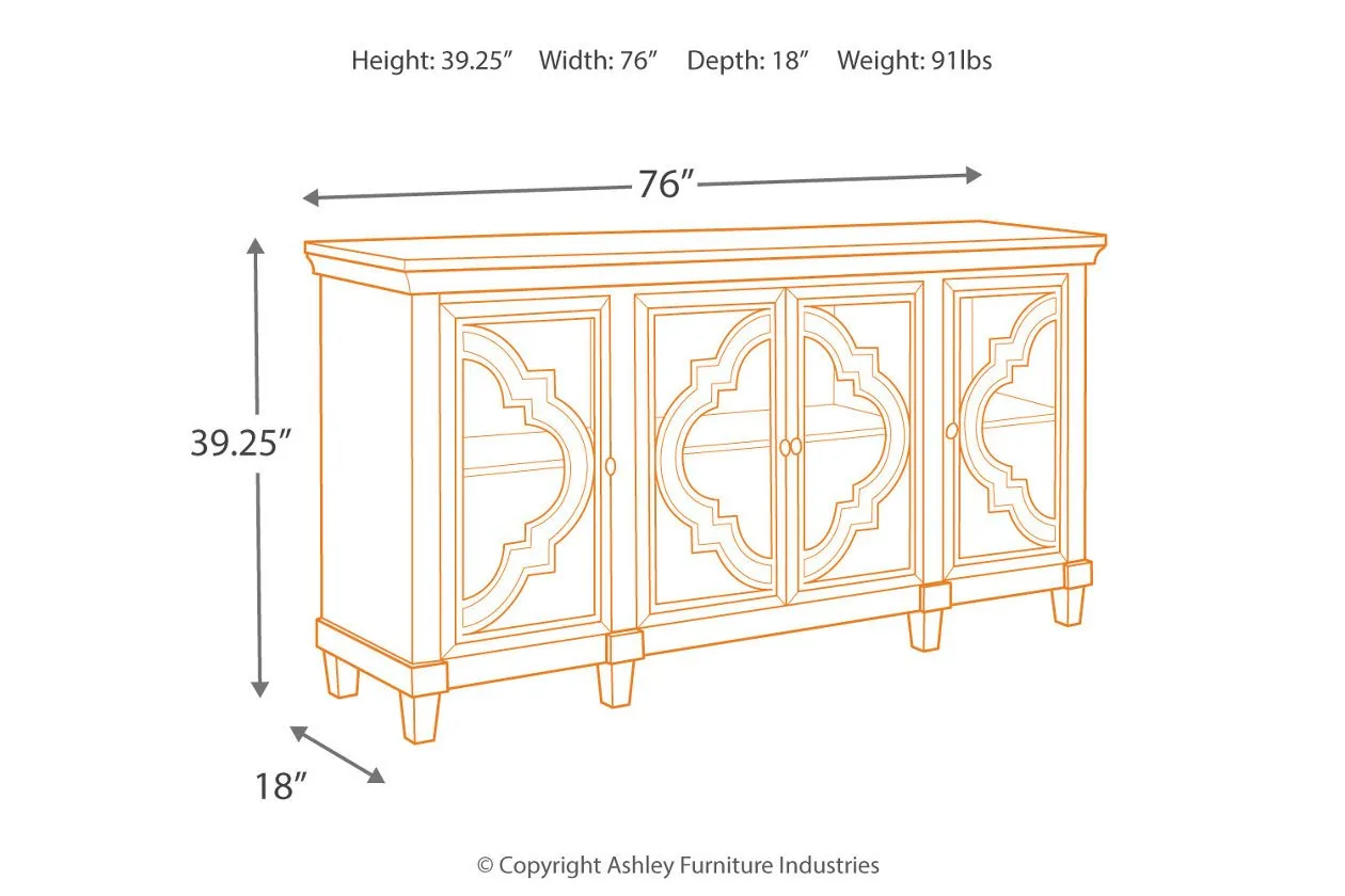 Fossil Ridge Gray Accent Cabinet