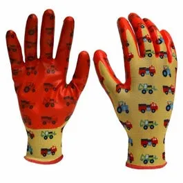 Garden Gloves, Nitrile-Dipped, Youth Boy's