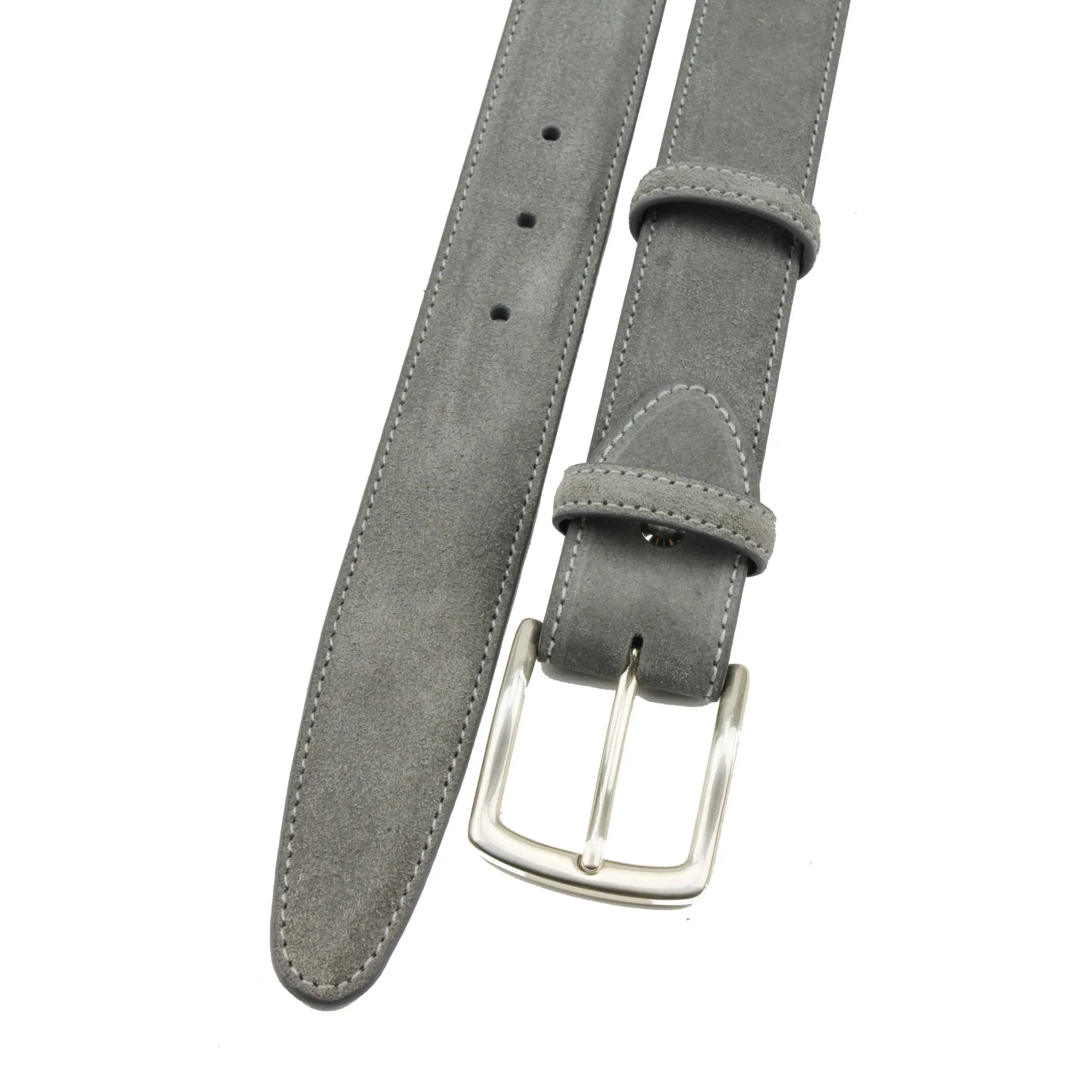 Grey Suede Belt