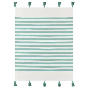 Harbor 80269AHW Aqua Haze/White Throw Blanket