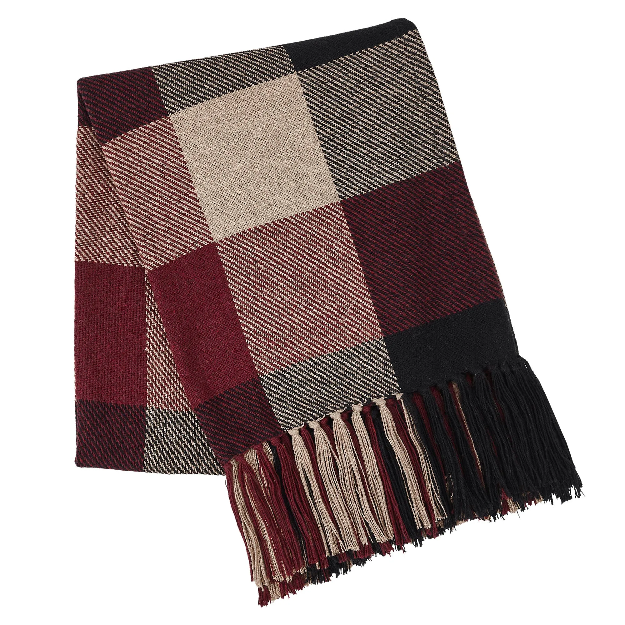 Heritage Farms Primitive Check Woven Throw 50x60