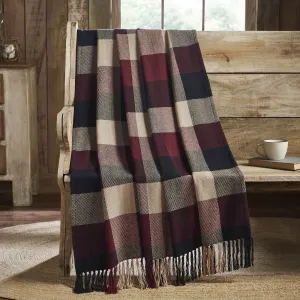 Heritage Farms Primitive Check Woven Throw 50x60