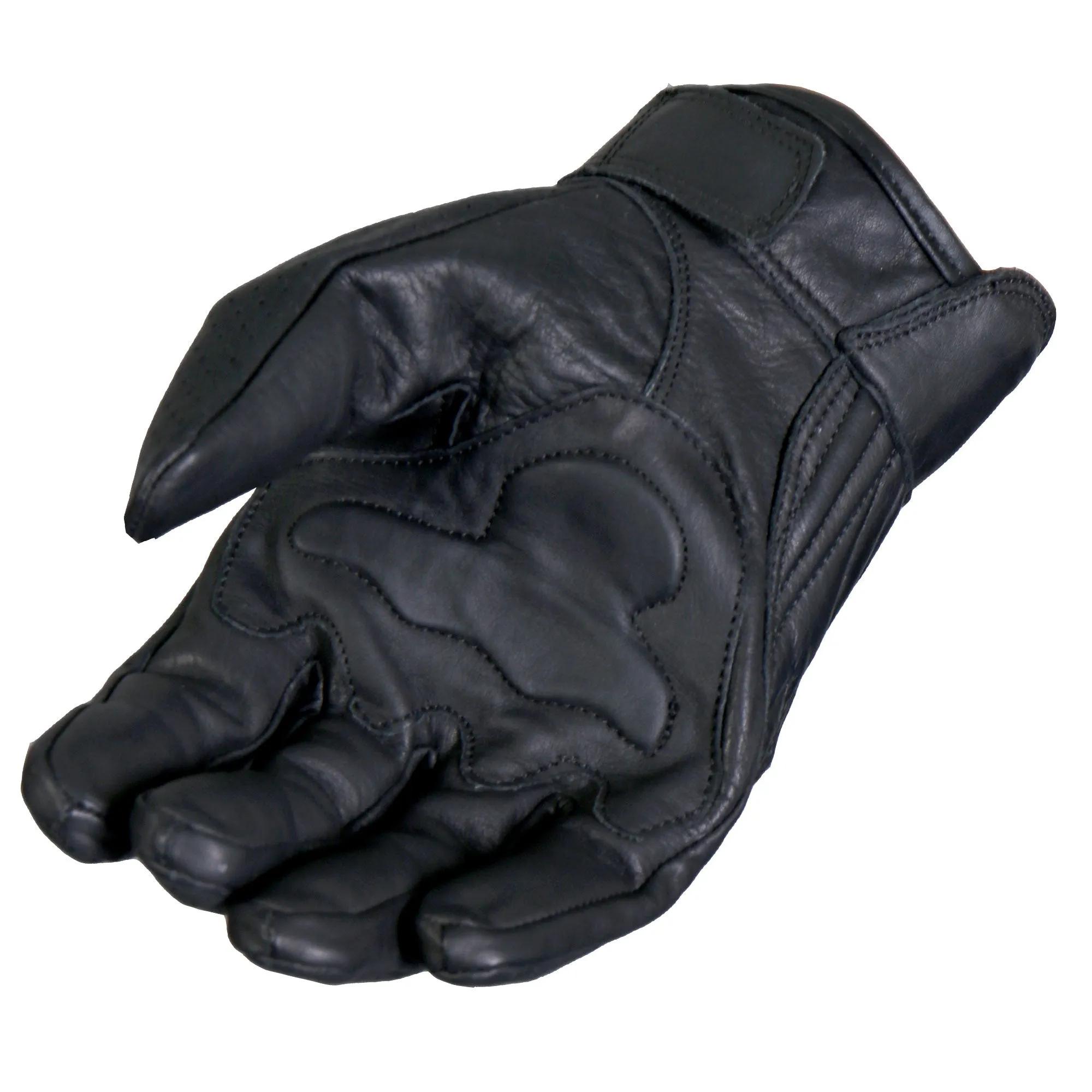 Hot Leathers GVM1023 Premium Leather Vented Knuckle Guard Gloves