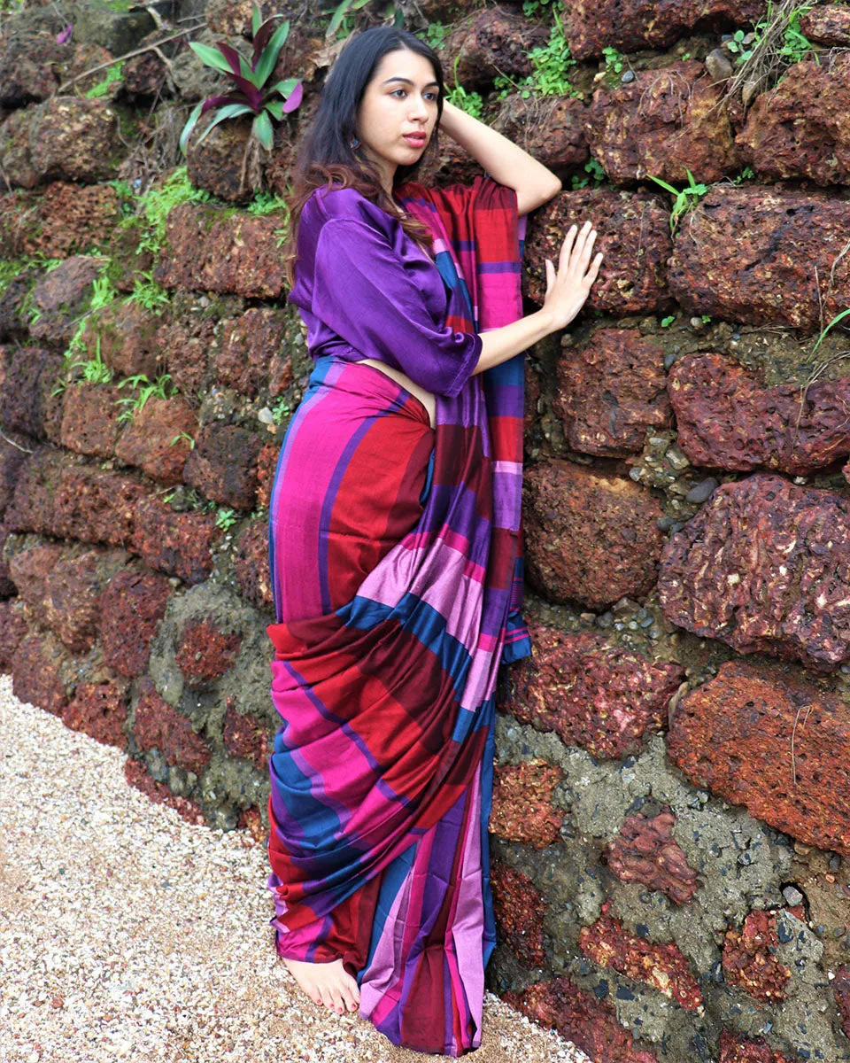 Kashish Handwoven Cotton Saree - Holi