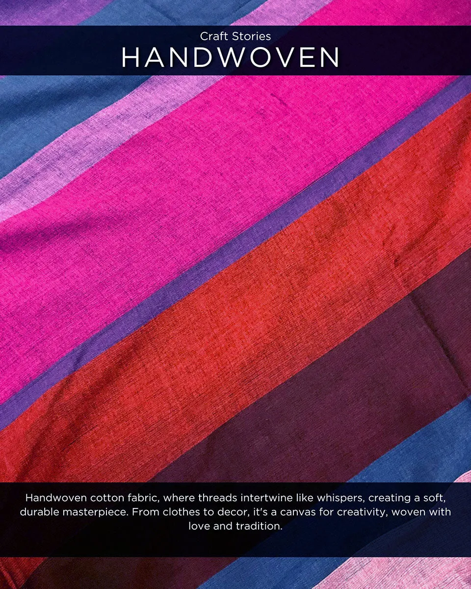 Kashish Handwoven Cotton Saree - Holi