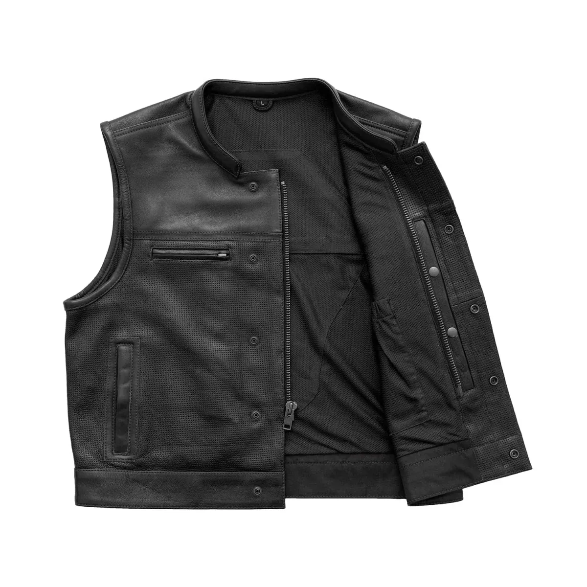 Lowrider Perforated Men's Leather Vest