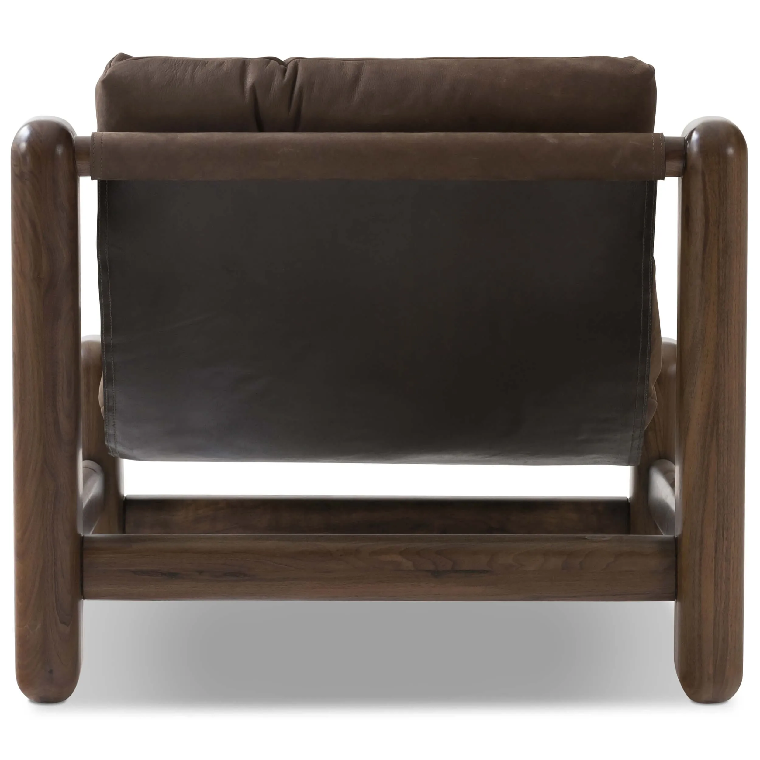 Lucio Leather Chair, Nubuck Cigar