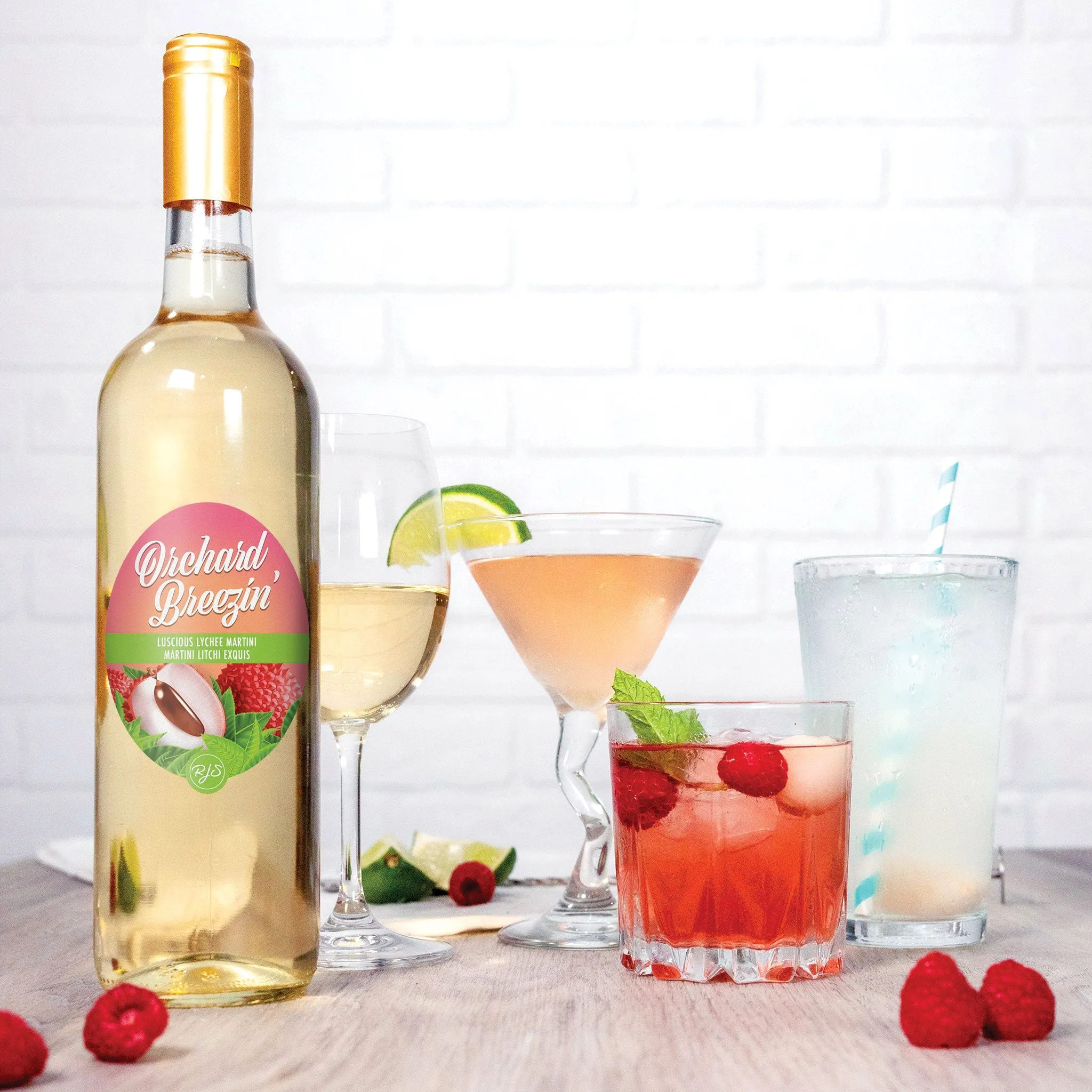 Luscious Lychee Martini Wine Cooler Kit - RJS Orchard Breezin Limited Release