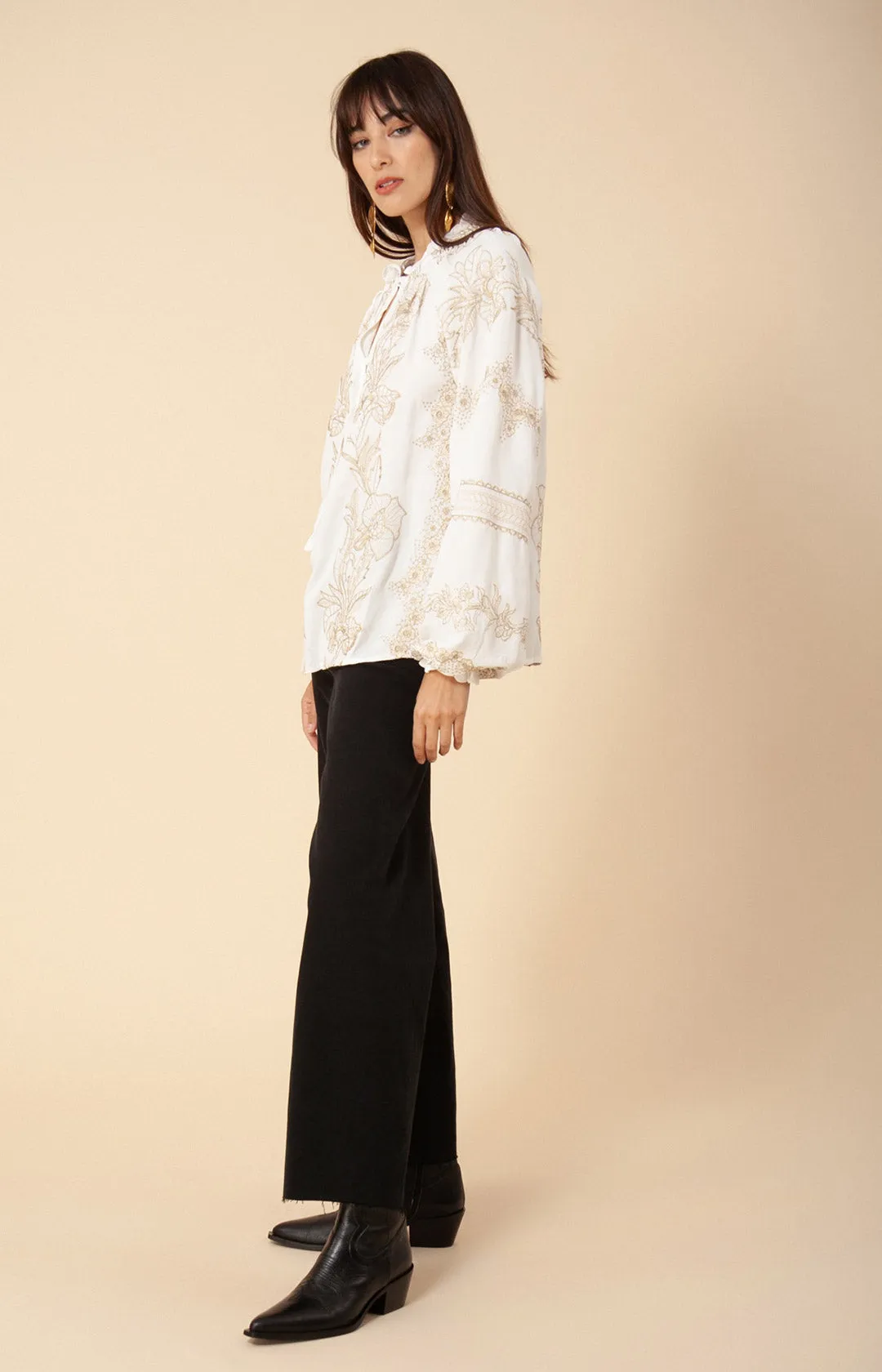 Mahina Embroidered Top