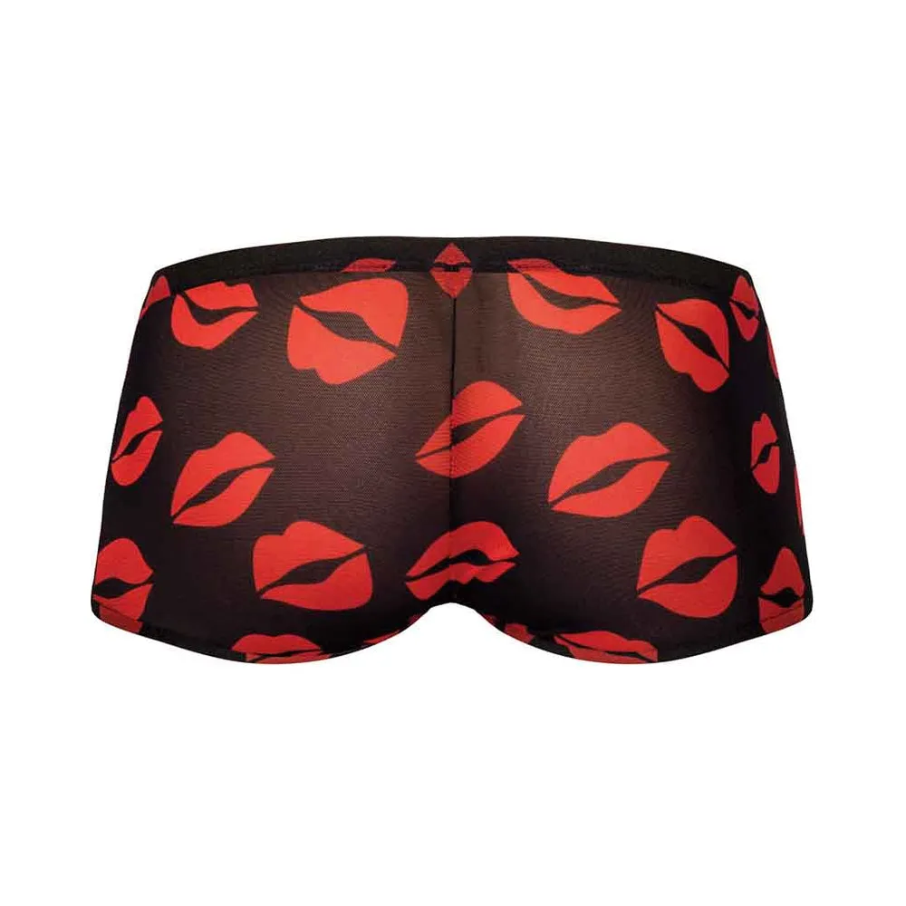 Male Power Kiss Me Mini Short Sheer Lips Xl