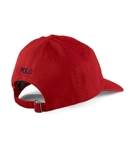 Men's Cotton Chino Ball Cap RL 2000 Red/Blue