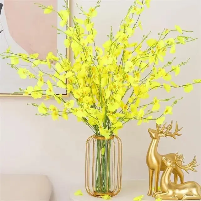 Next in Crafts Decorative Glass Vase for Flower Plants Home Decor Office Living Room Bedroom Table Top Decorations Items for Home Decor