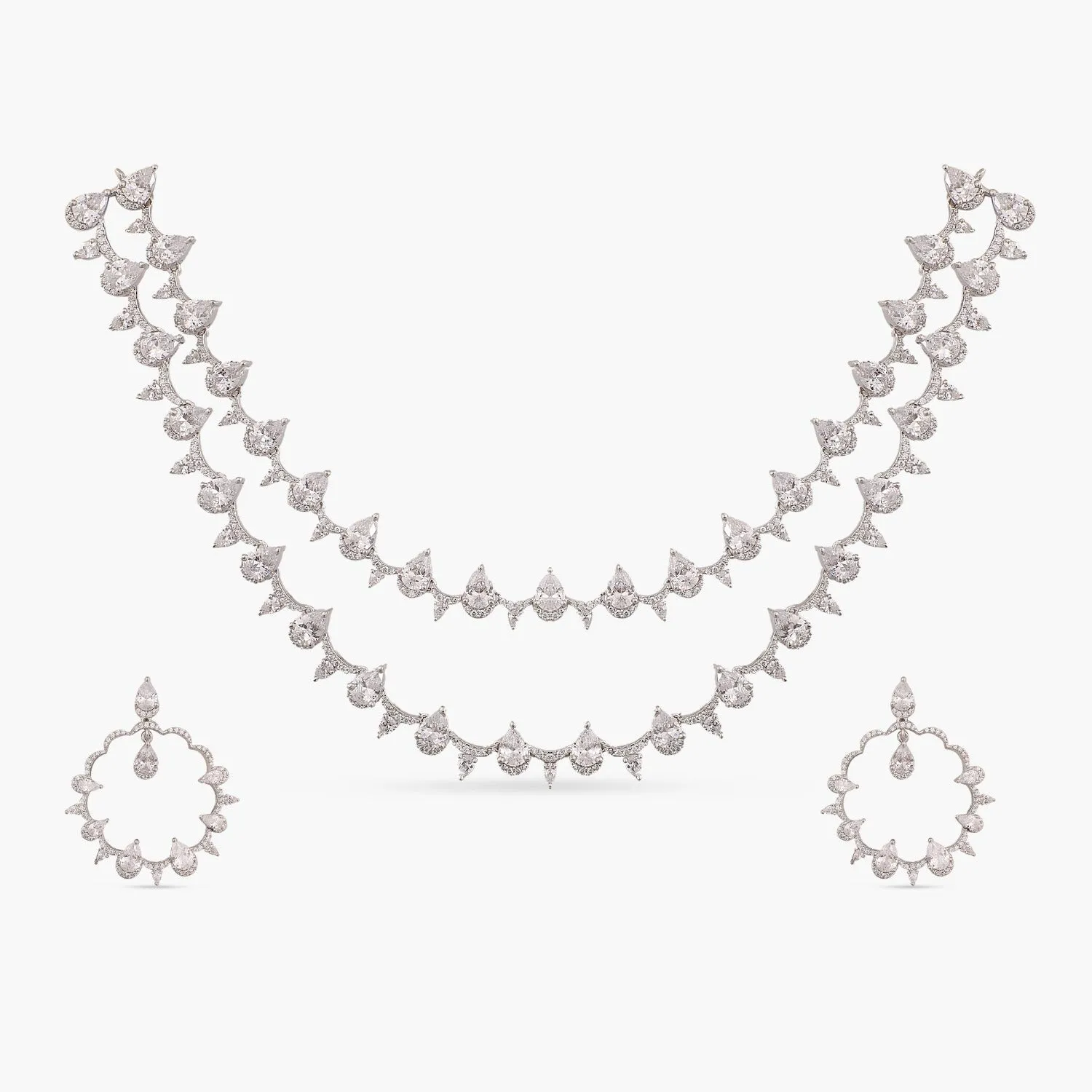 Niamh Delicate CZ Necklace Set