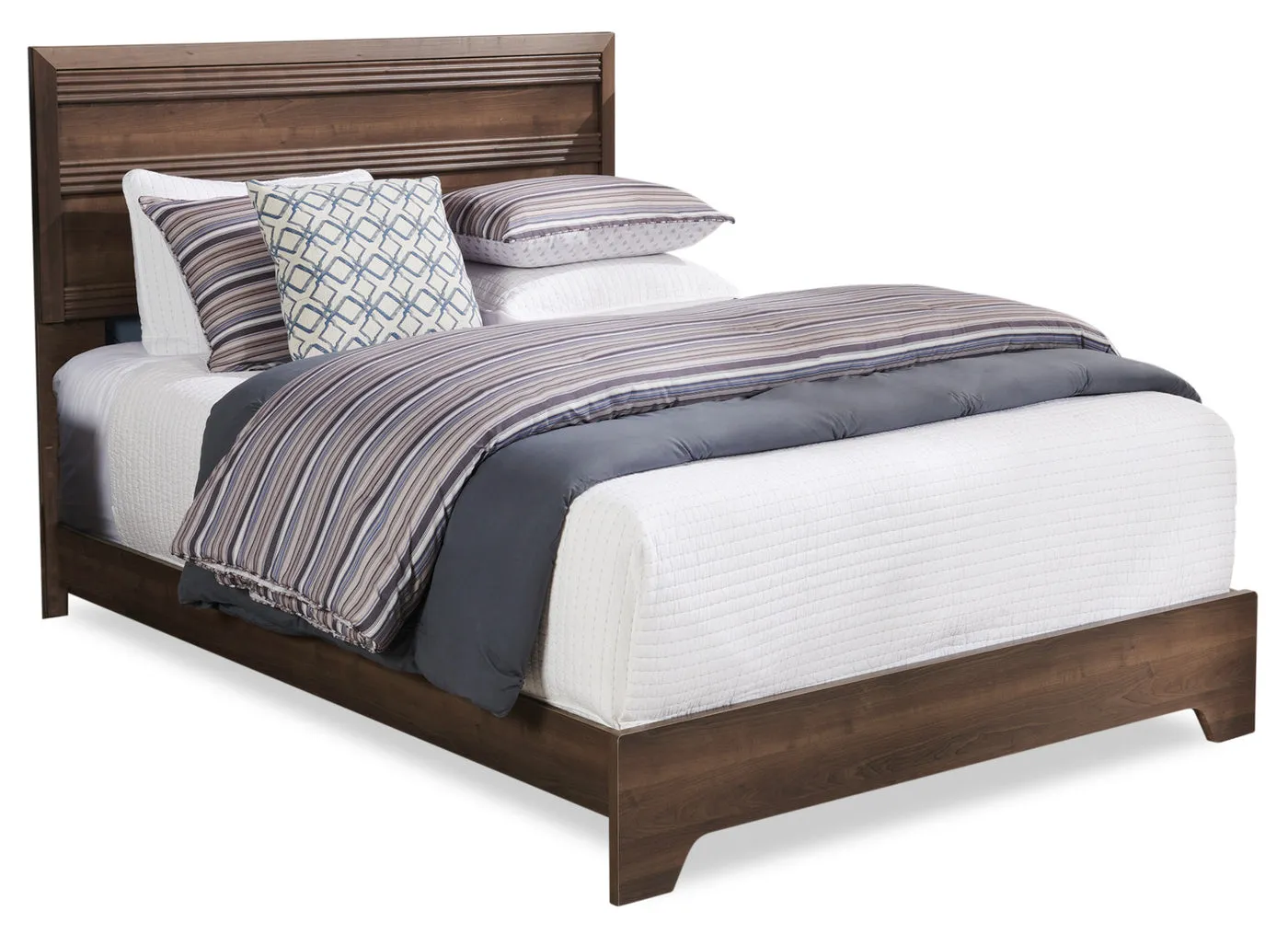 Odense Queen Bed - Grey