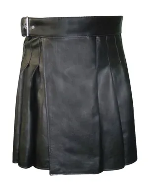 original kilt in black leather