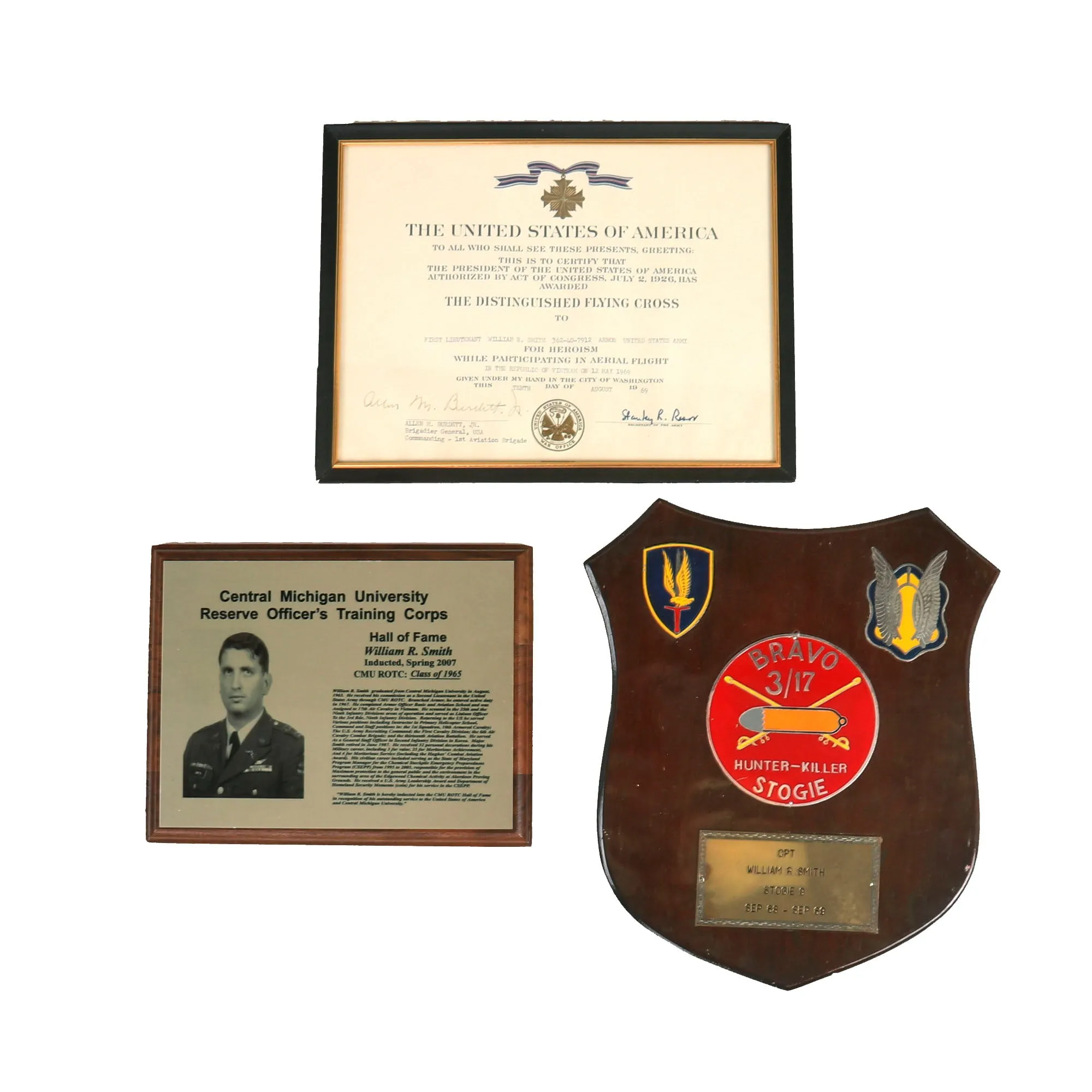 Original U.S. Vietnam War 3/17th Cavalry Hunter-Killer Team - Stogie- OH-6 Loach Scout Helicopter Pilot Extensive Grouping to D.F.C. Recipient