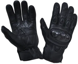 Perforated Knuckle Armor Riding Gloves