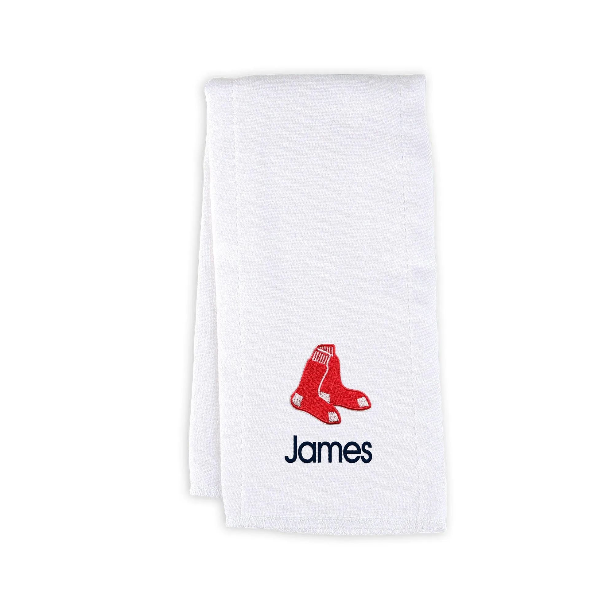 Personalized Boston Red Sox Burp Cloth