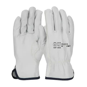 PIP 09-LC418/XS Premium Grade Top Grain Goatskin Leather Drivers Glove with Aramid Blended Lining - Keystone Thumb