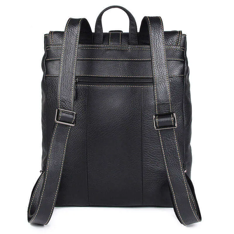 Premium Genuine Leather Backpack - Fits 15.6" Laptop