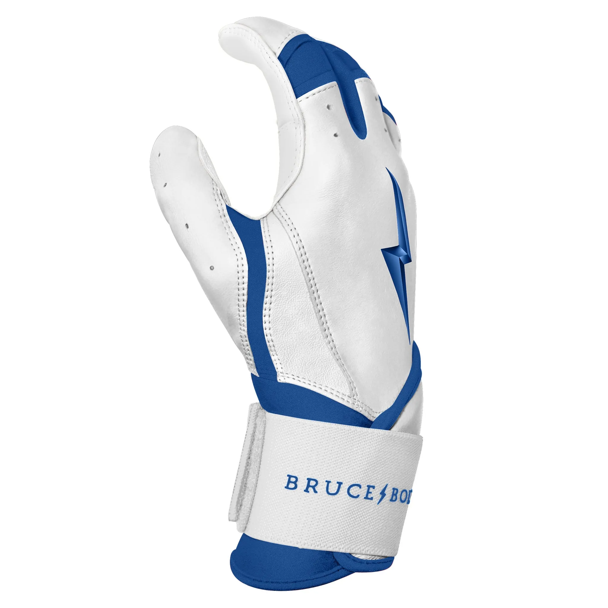 PREMIUM PRO CHROME Series Long Cuff Batting Gloves | ROYAL