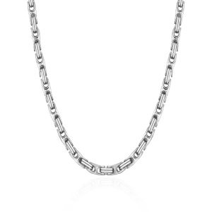 Prism Link Chain - White Gold